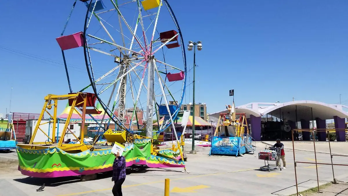 Juegos mecánicos de la plaza Guadalupe en la zona centro